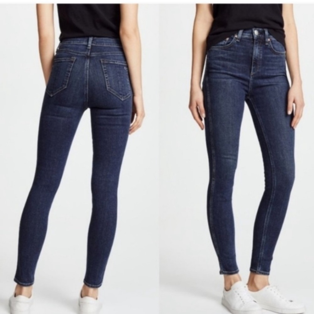 Rag & Bone Woodford High Rise Stretch Skinny Women’s Denim Jeans Sz 24